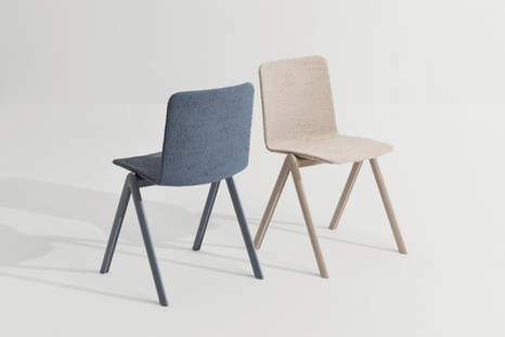 Stack Dining Chairs, front and back view