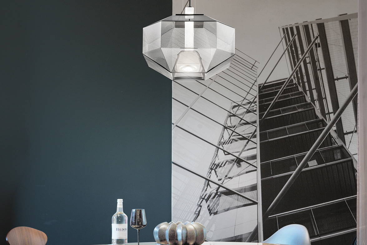 Stone Suspension Light above a kitchen table Stone Suspension Light above a kitchen table