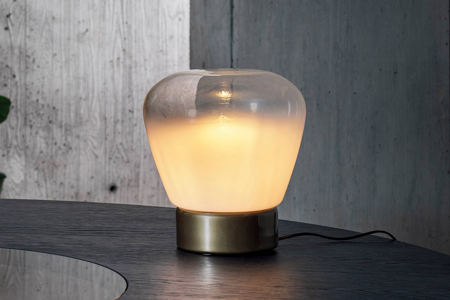 Stone table lamp by Marco Corti for Bontempi Casa