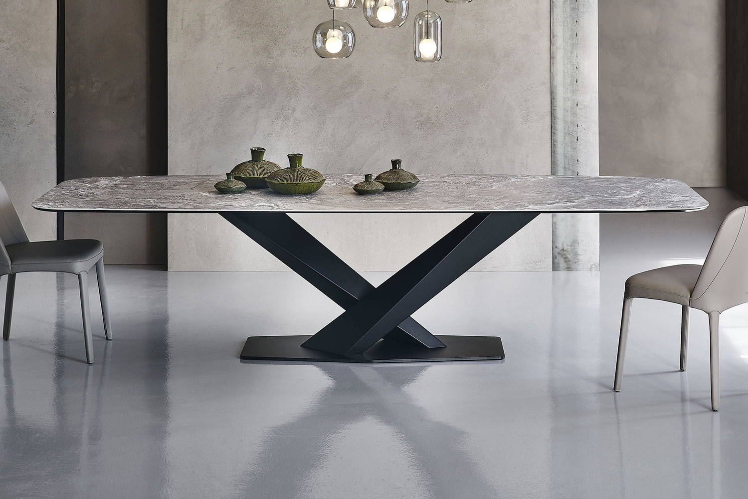 Stratos Keramik dining table by Cattelan Italia