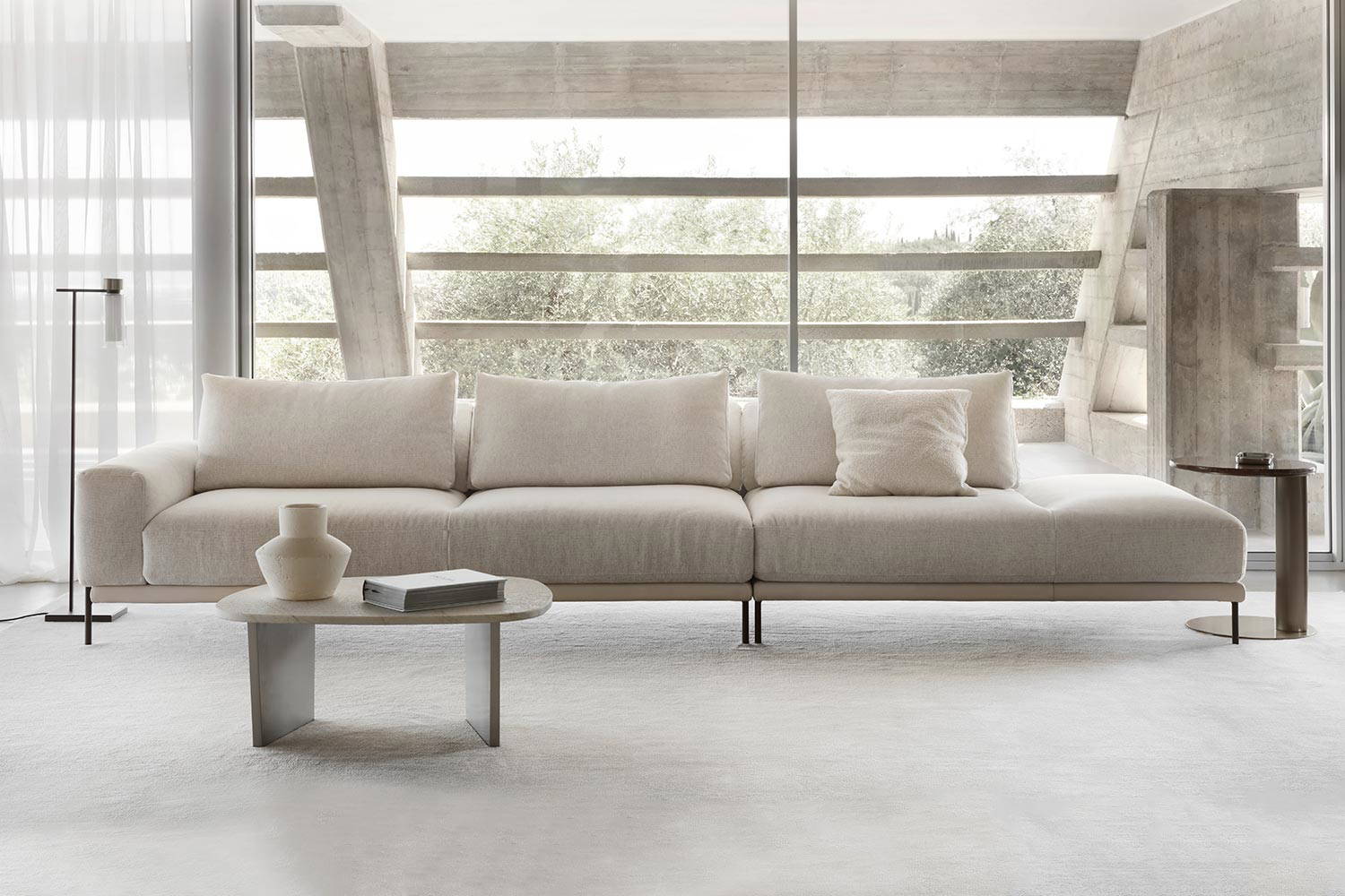 Strauss Sofa with Peninsula by Nicoline Italia