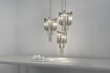 Stream suspension lights by Terzani at various heights