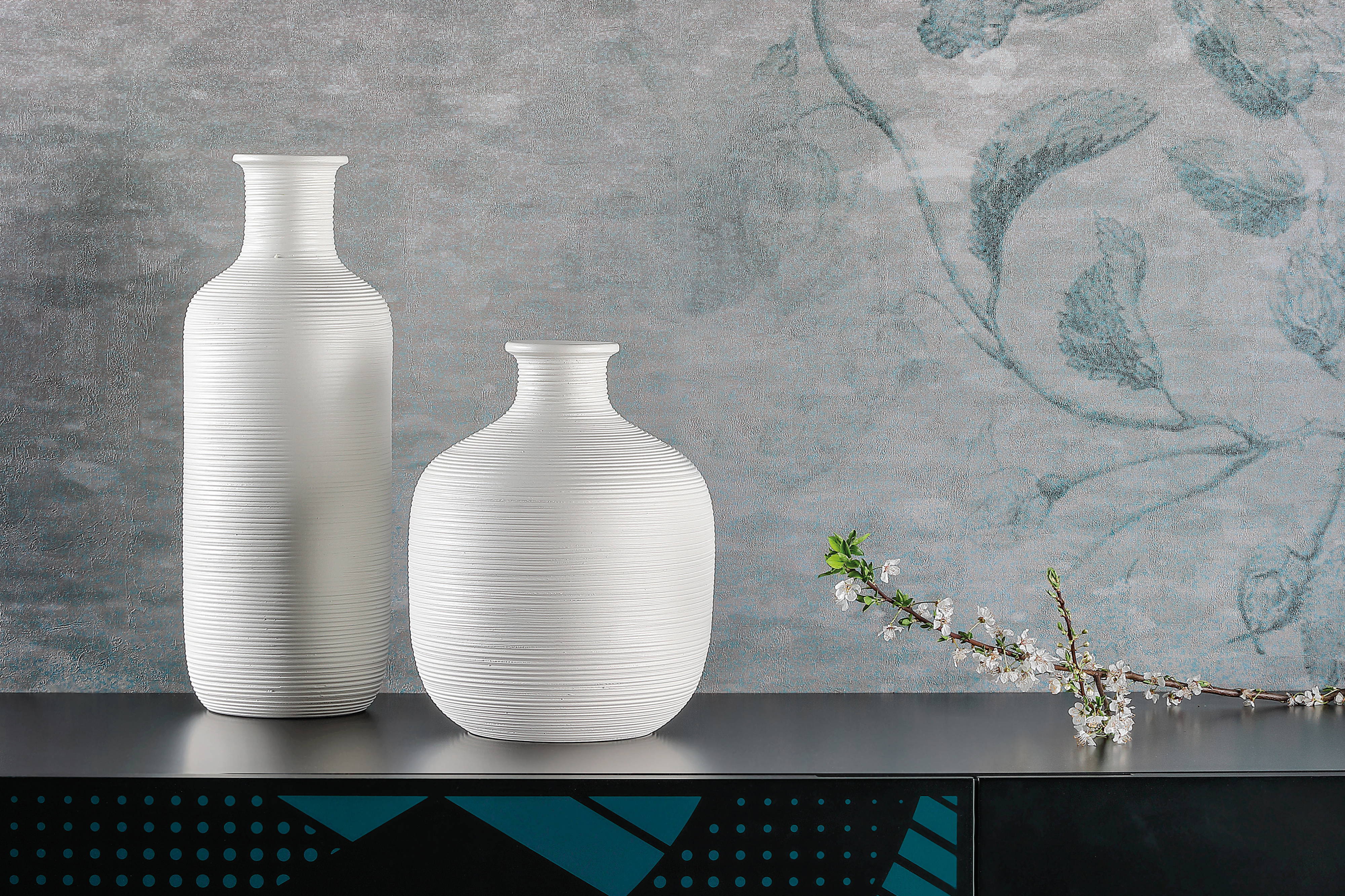 Stripe Vases come in two sizes