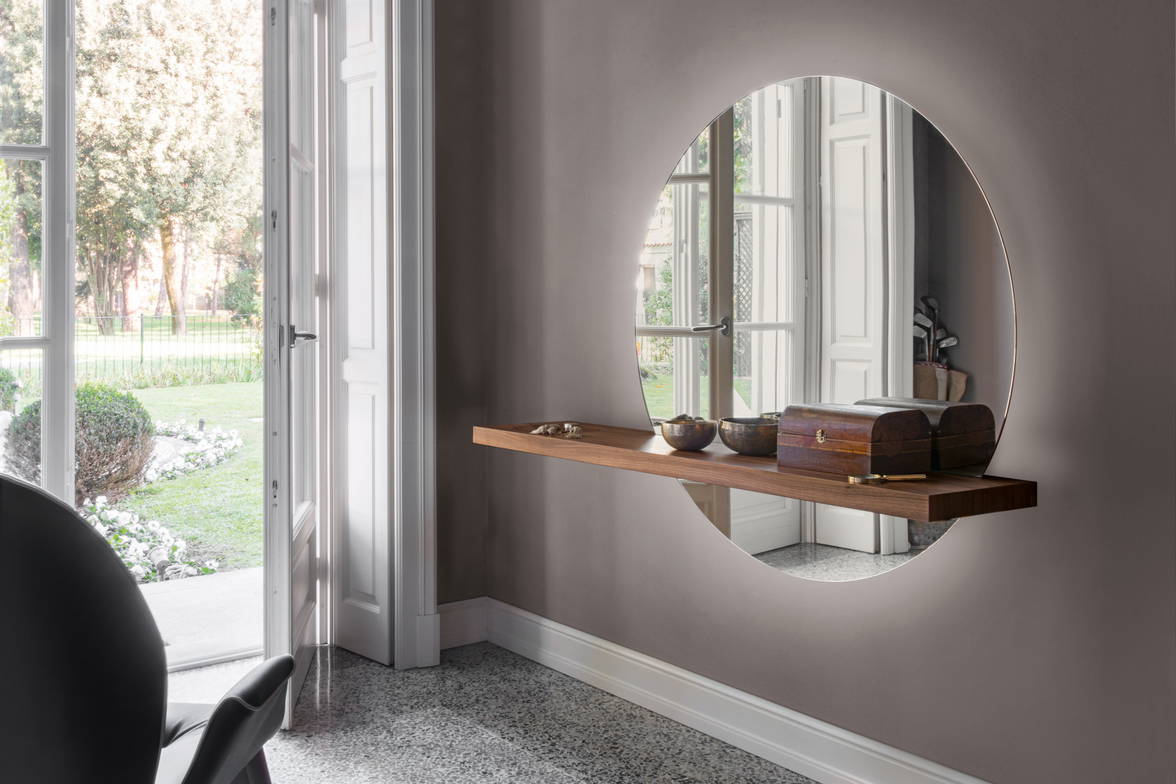 Sunset Console with Mirror by Tonin Casa Sunset Console with Mirror by Tonin Casa