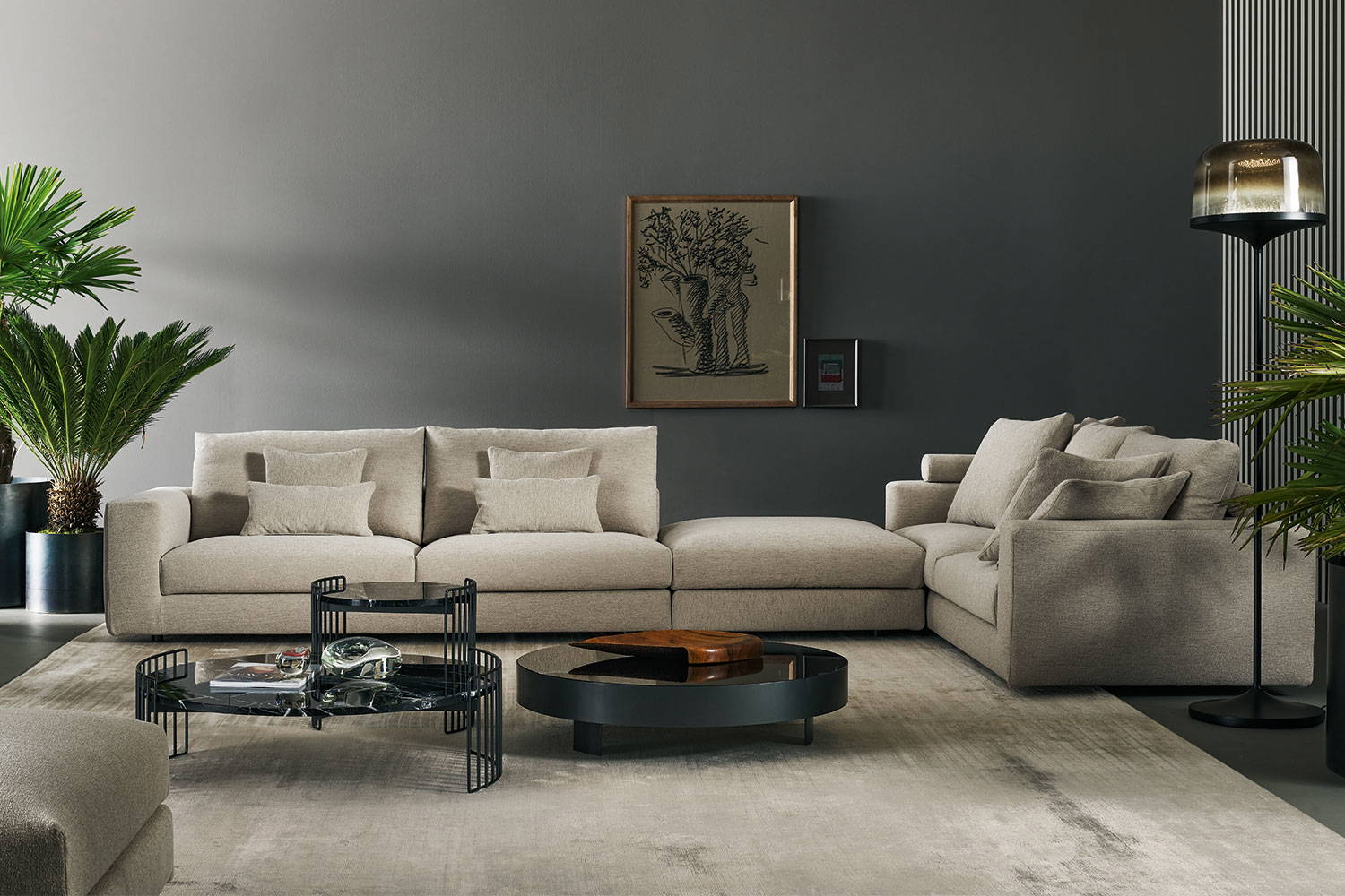 Superhiro Combination 4 Sectional Sofa