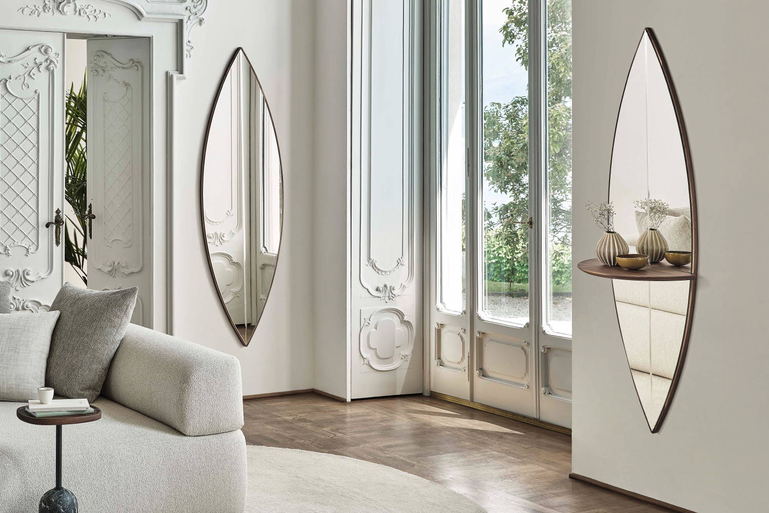 PORADA surf 2 mirror ポラダ　ミラー　グレージュ　新品未使用 Surf Mirror by Porada | room service 360°