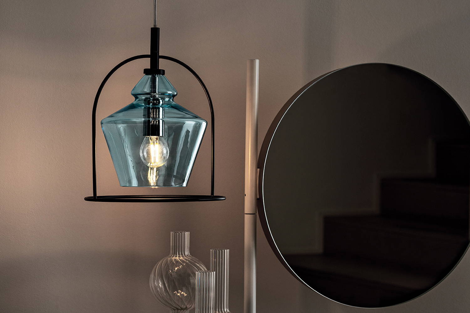 Swing pendant light designed by Marco Corti for Bontempi Casa