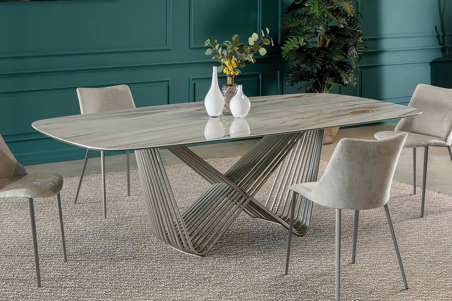 Tenso Ceramic Dining Table by Tonin Casa
