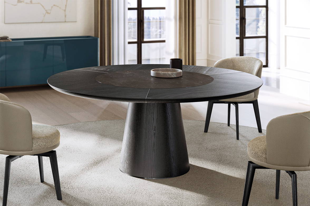 Teo Wood-Ceramic Dining Table from Eforma Teo Wood-Ceramic Dining Table from Eforma