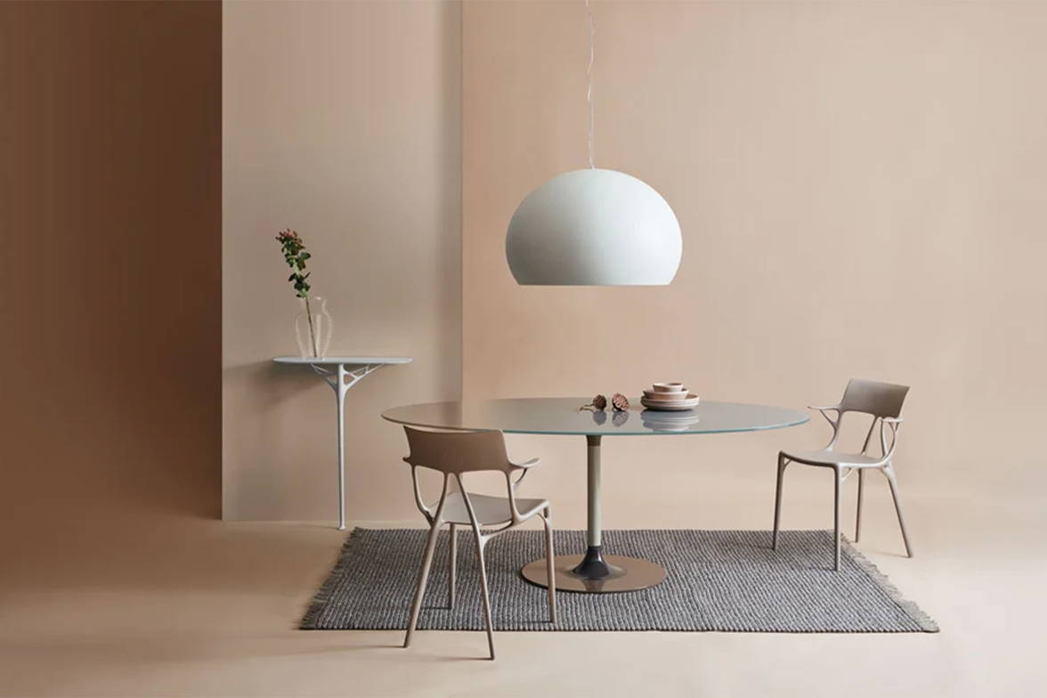 Thierry XXL Dining Table with the A.I. Dining chairs and A.I. Console Table Thierry XXL Dining Table with the A.I. Dining chairs and A.I. Console Table