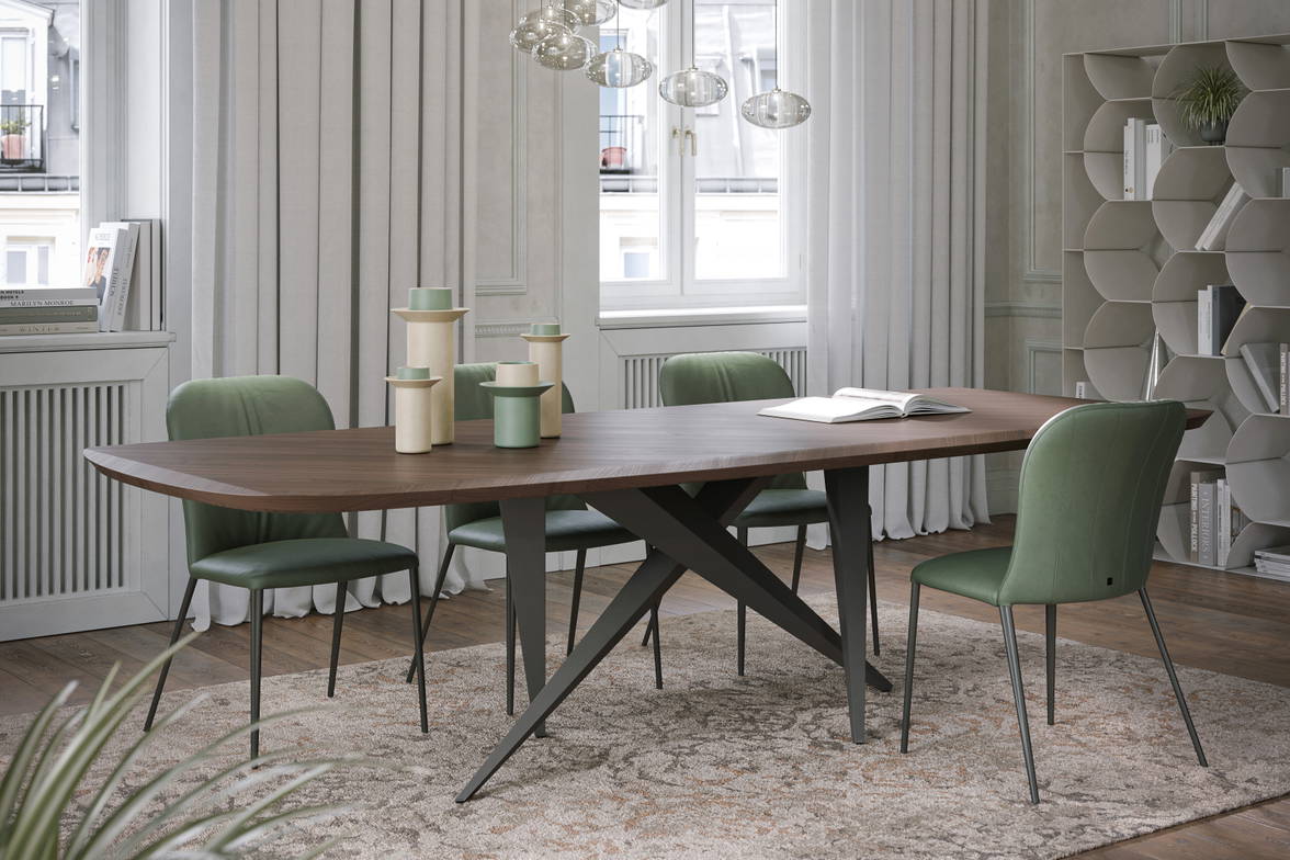 Thunder Premium Wood Dining Table from Tonin Casa Thunder Premium Wood Dining Table from Tonin Casa