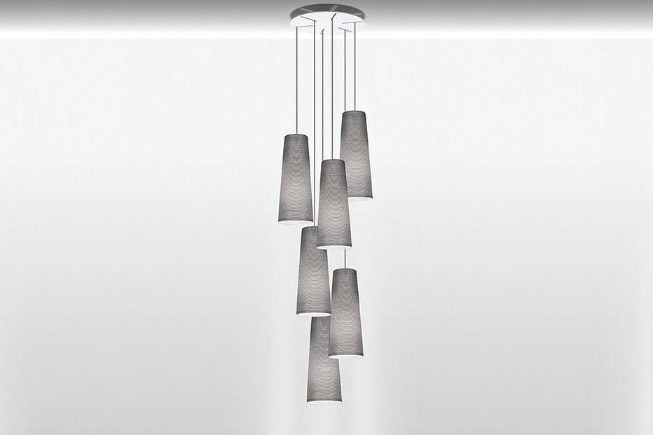 Tite 2 chandelier with six pendants