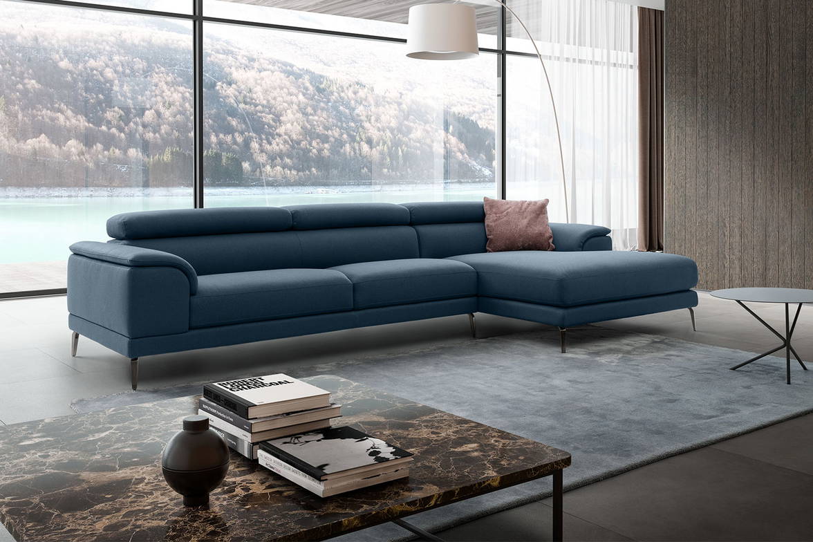 Tiziano sectional sofa with chaise by Nicoline Italia Tiziano sectional sofa with chaise by Nicoline Italia