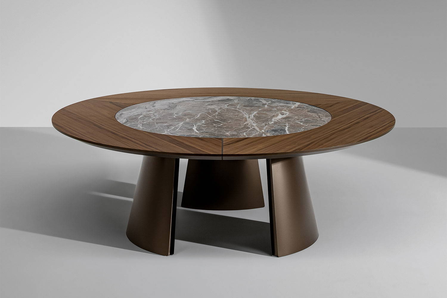 The Torii ST Round Dining Table by Marconato and Zappa for Bonaldo.