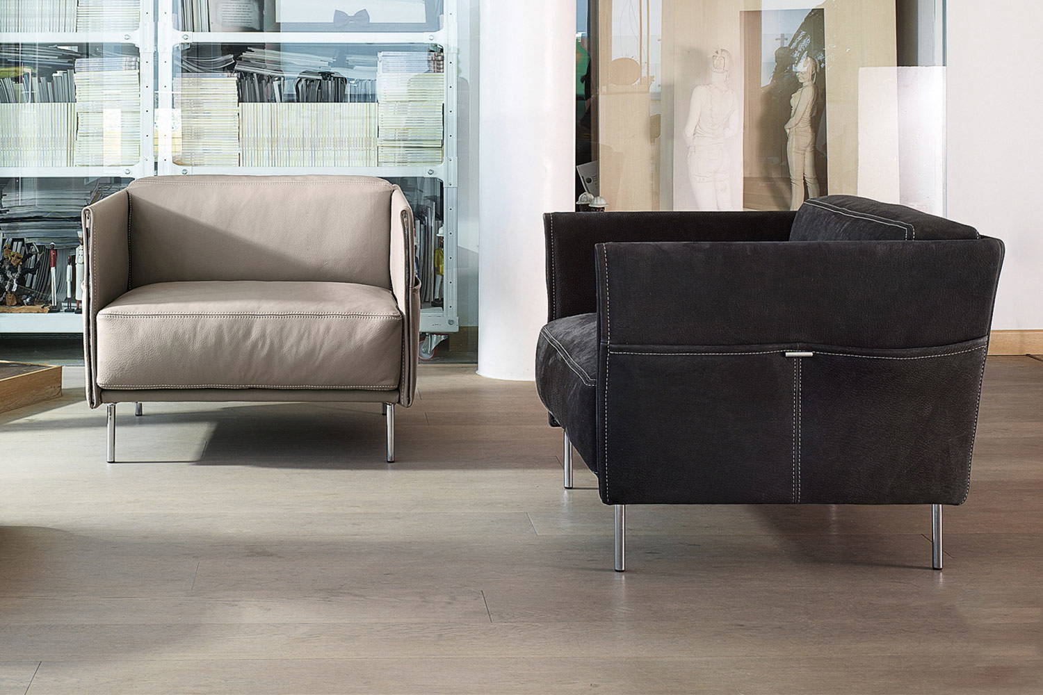 Trench armchairs by Gamma