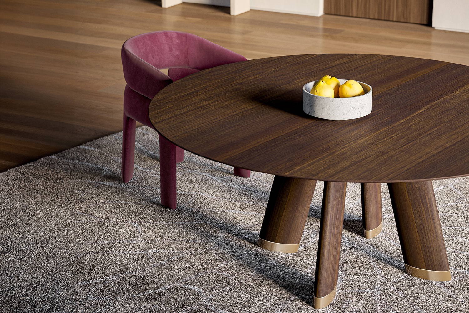 Trend Round Dining Table by Costantini Pietro | room service 360°