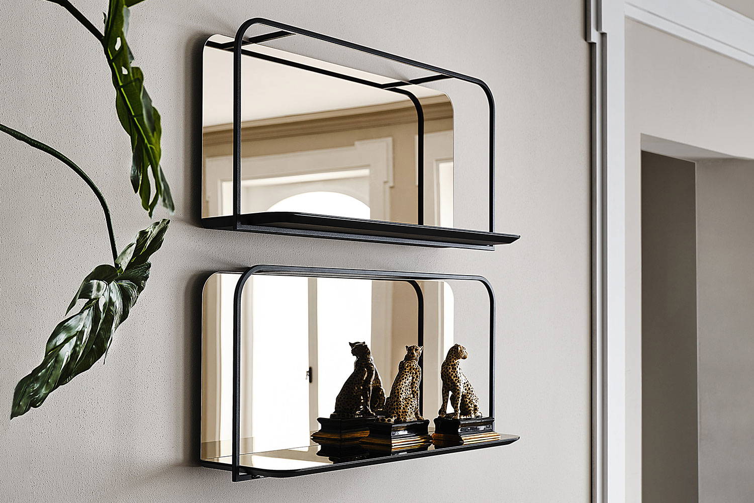 Tresor mirrored wall shelf by Cattelan Italia