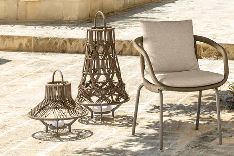 Tribal lamps are available in three sizes to accommodate a variety of styles