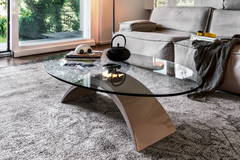 Tudor oval coffee table by Tonin Casa