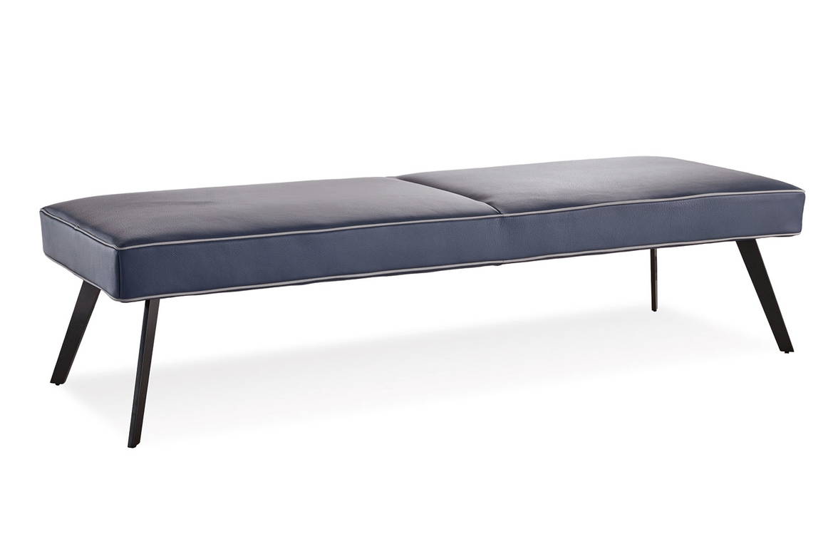 Tulip bench by Gamma with Metal black painted legs Tulip bench by Gamma with Metal black painted legs