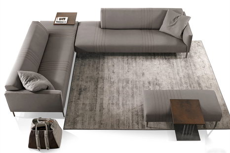 Tuxedo Corner Sectional Sofa with Peninsula