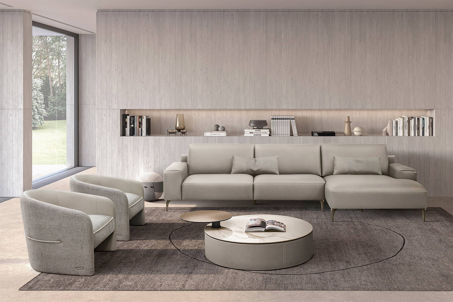 Twiga Sectional Sofa with Chaise Quickship