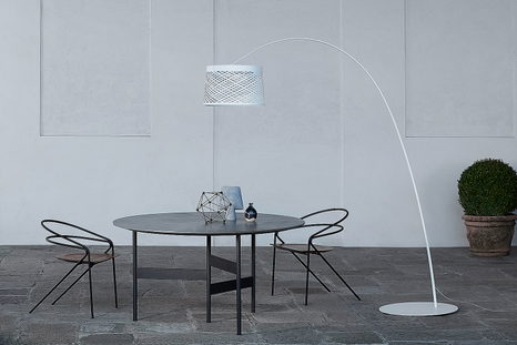 Twiggy Grid Arc Floor Lamp
