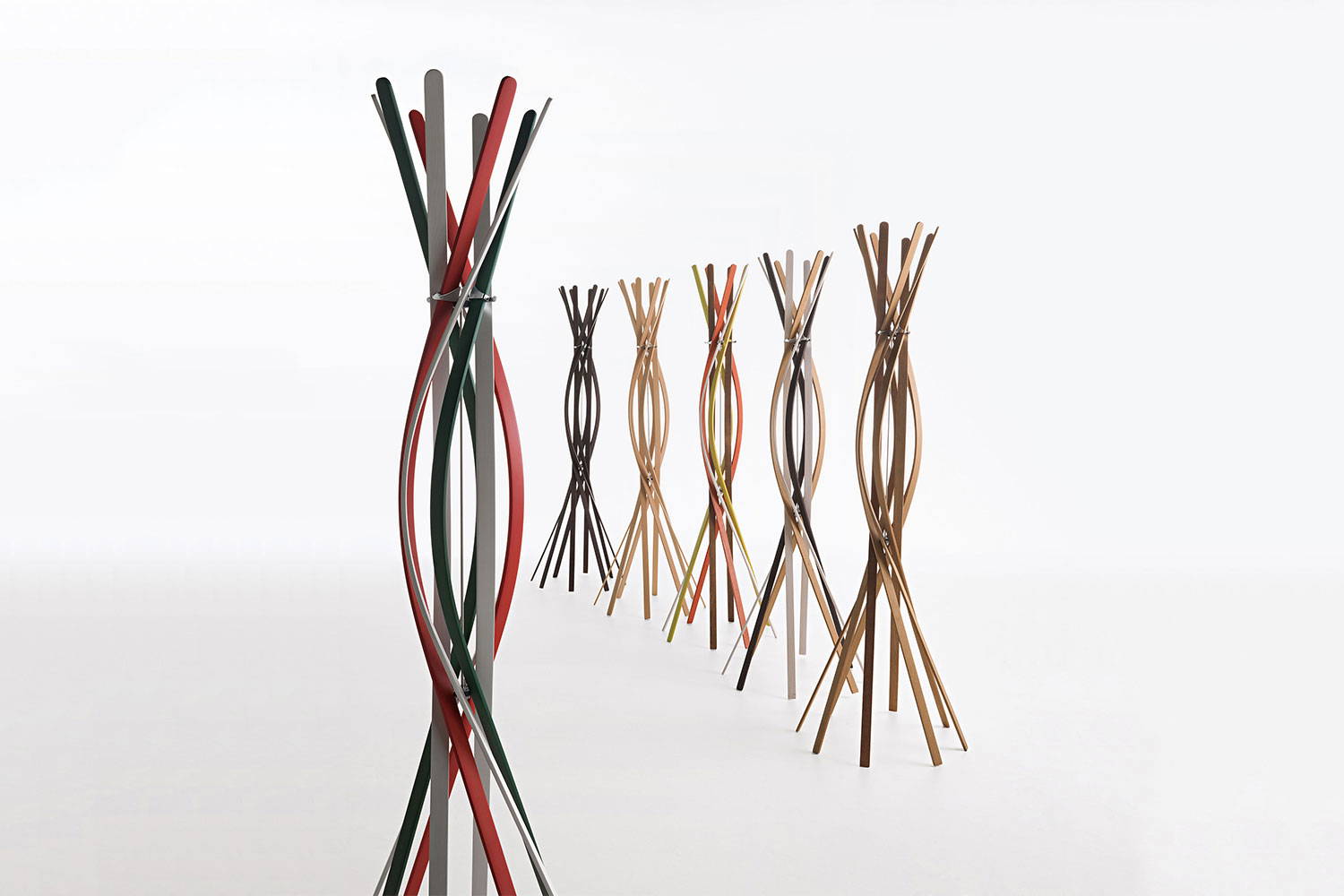 Twist coat racks by Horm