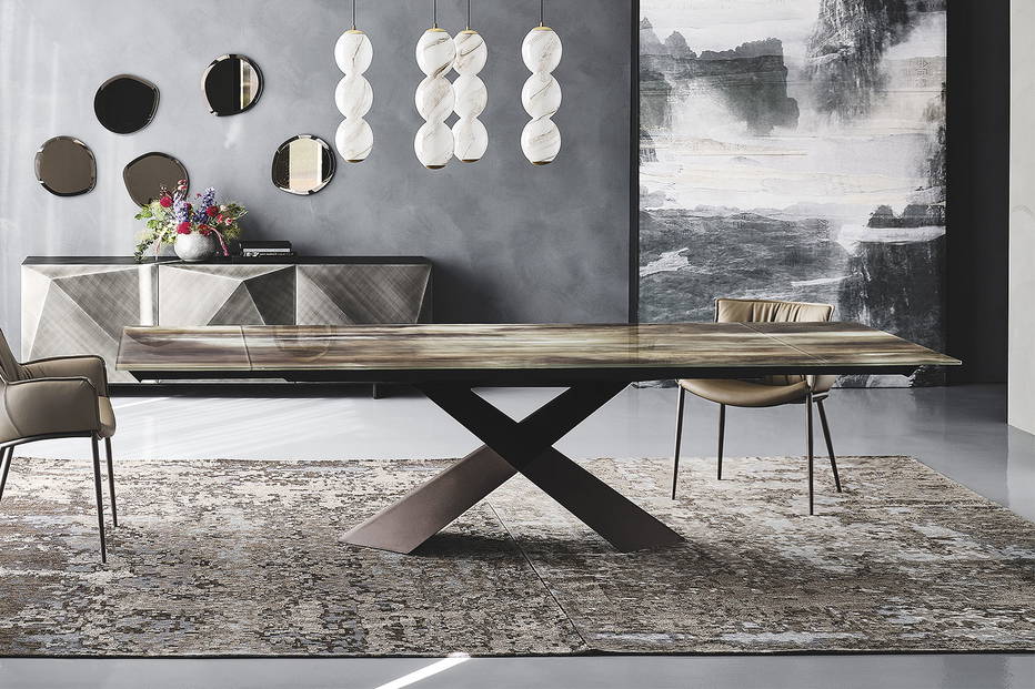Tyron CrystalArt Drive Dining Table