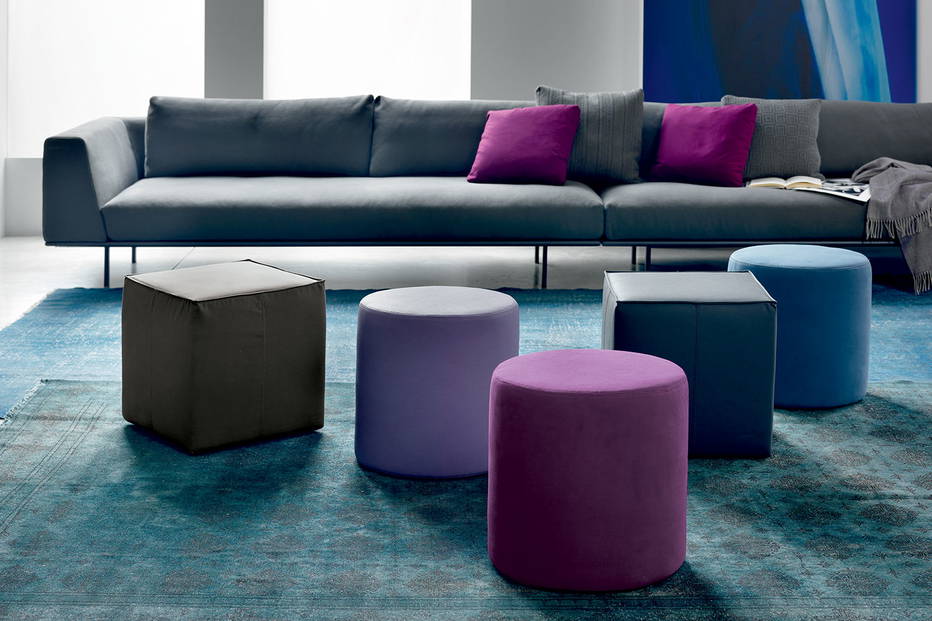 Uchi ottomans by Bontempi Casa with Badu ottomans