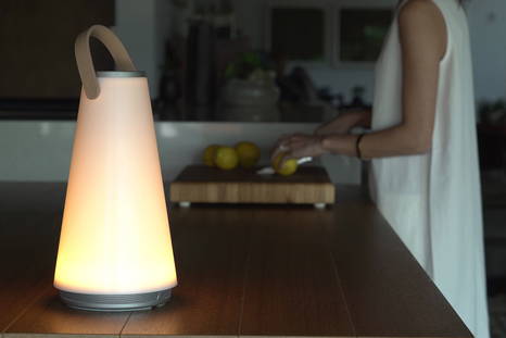 Uma sound lantern by Pablo as a table lamp
