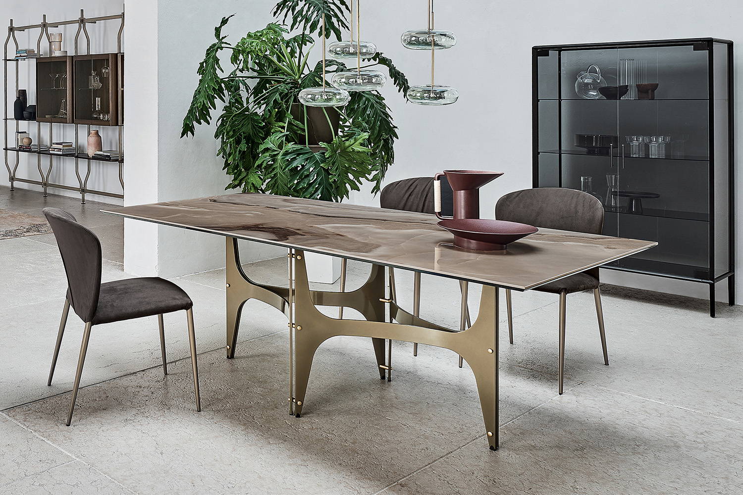 Universe dining table designed by Bernhardt & Vella for Bontempi Casa