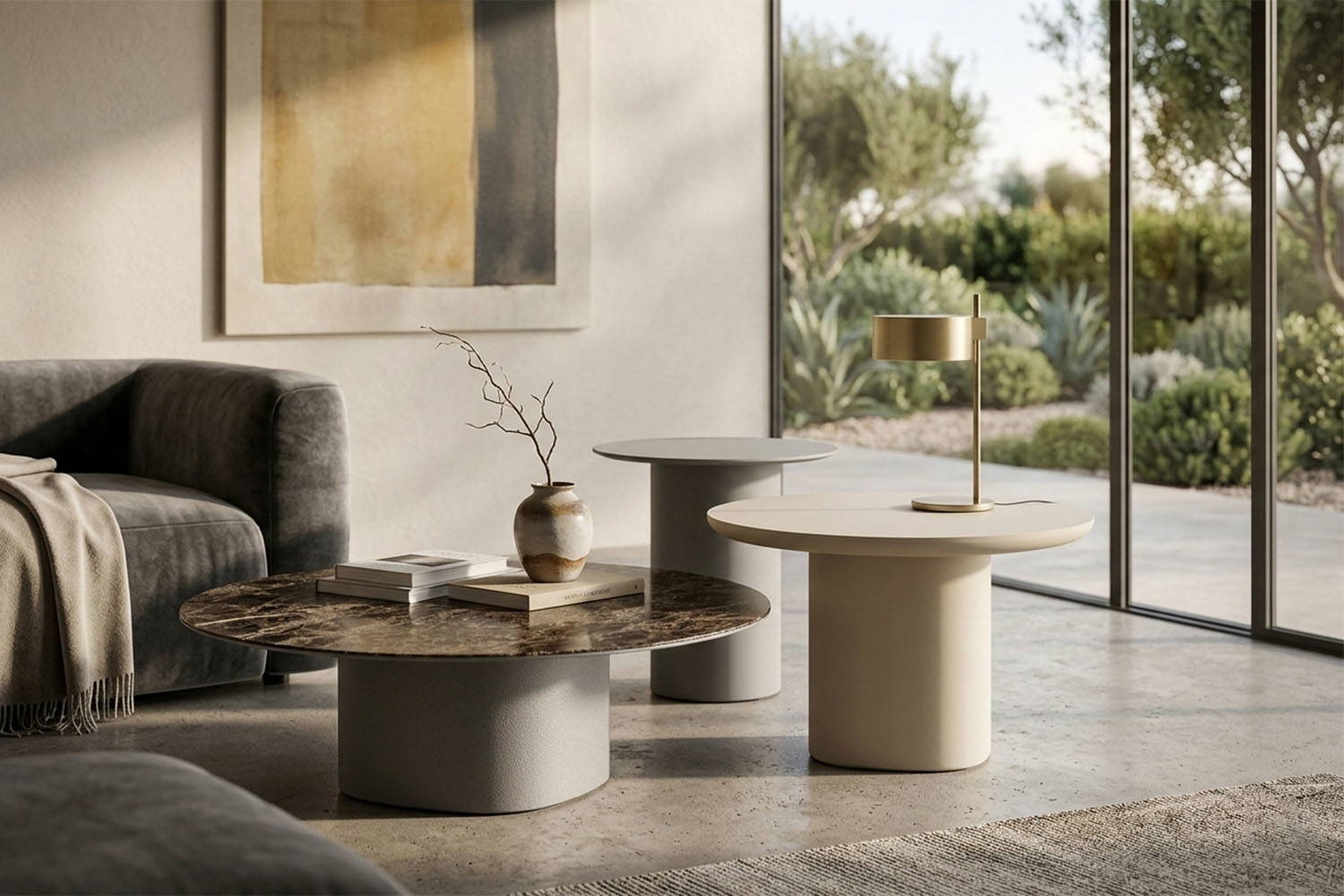 Uno end tables with Uno Coffee Table