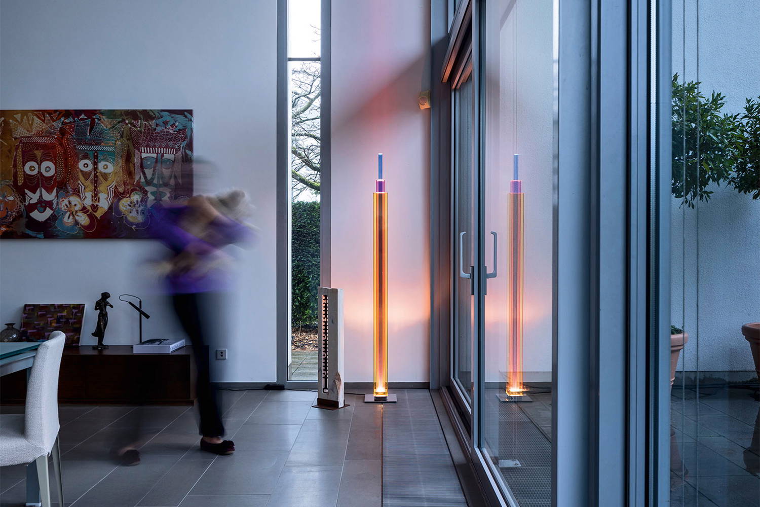 Uptown floor lamp in modern home
