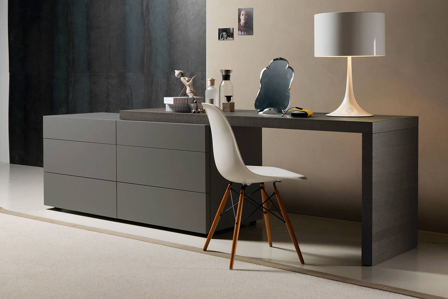 Valeo dresser with desk by San Giacomo