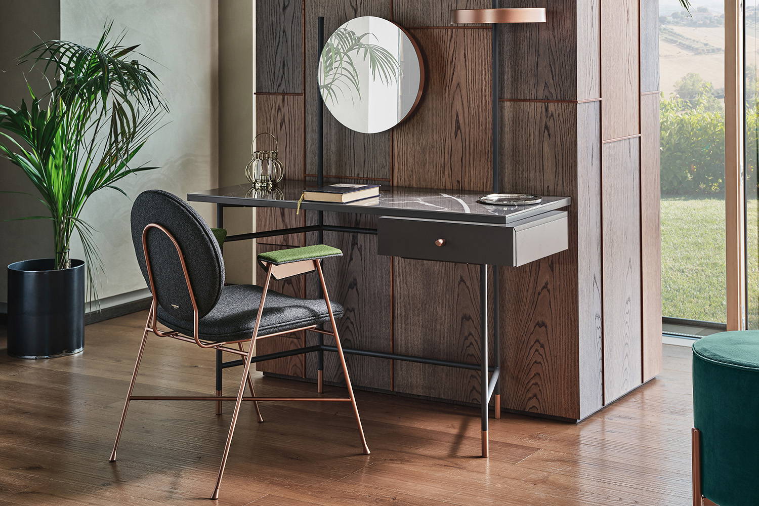 Vanity desk designed by Studio Solido for Bontempi Casa