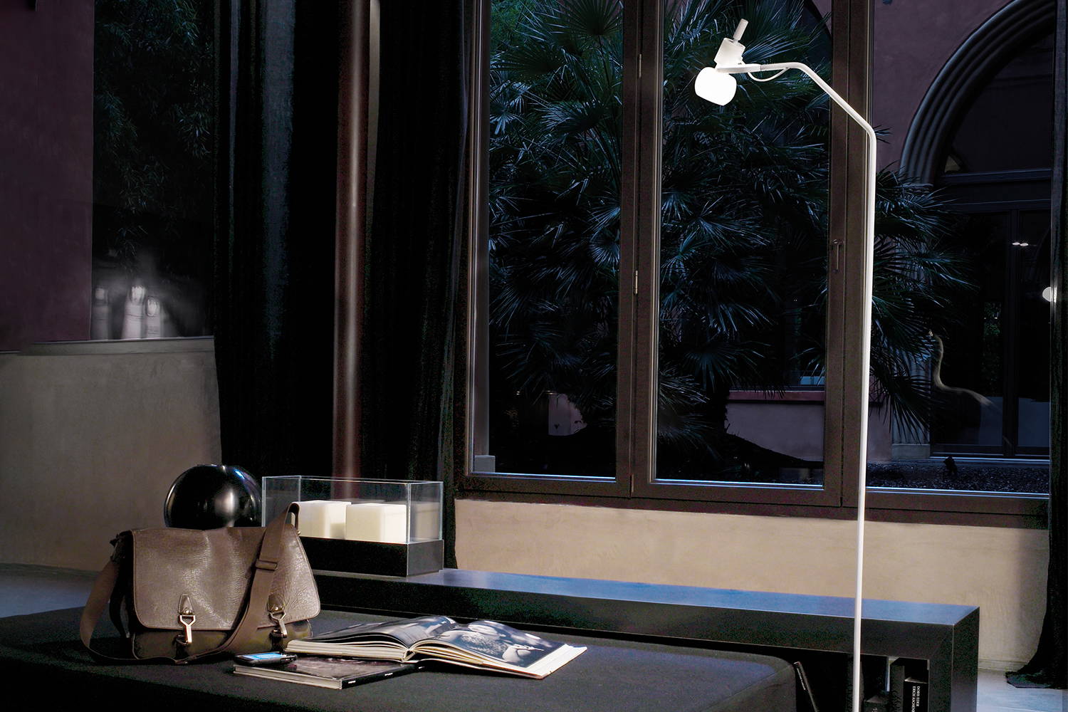 Vega Floor Lamp in living room 