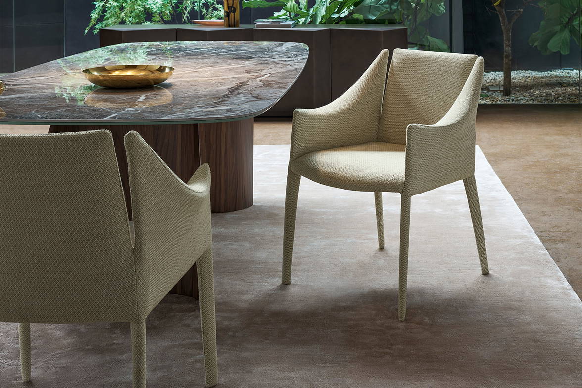 The Vela dining chair by Fabrice Berrux for Bonaldo. The Vela dining chair by Fabrice Berrux for Bonaldo.