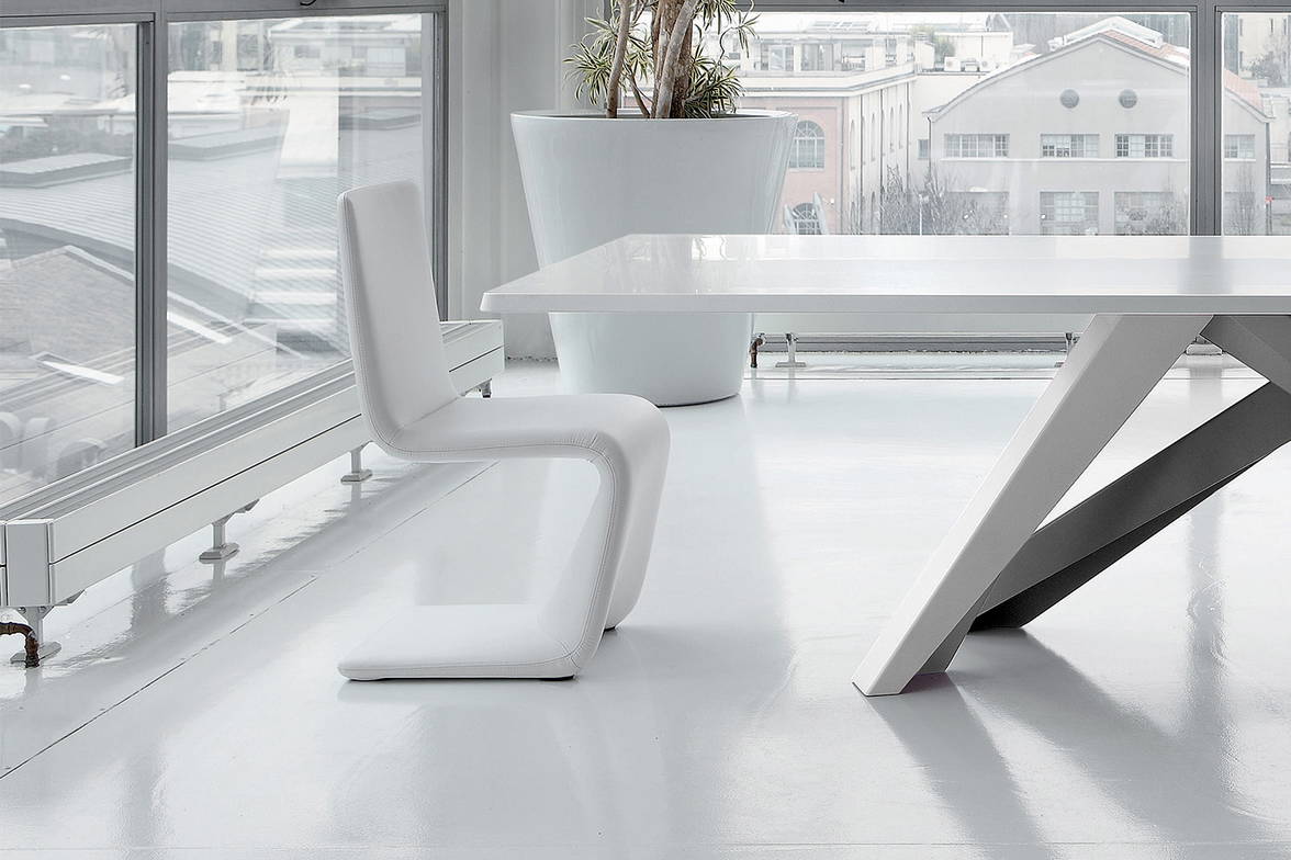The Venere dining chair by Bartoli Design for Bonaldo. The Venere dining chair by Bartoli Design for Bonaldo.