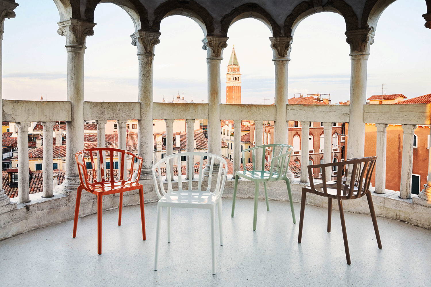 Kartell Venice (2 Chairs) Sage Green
