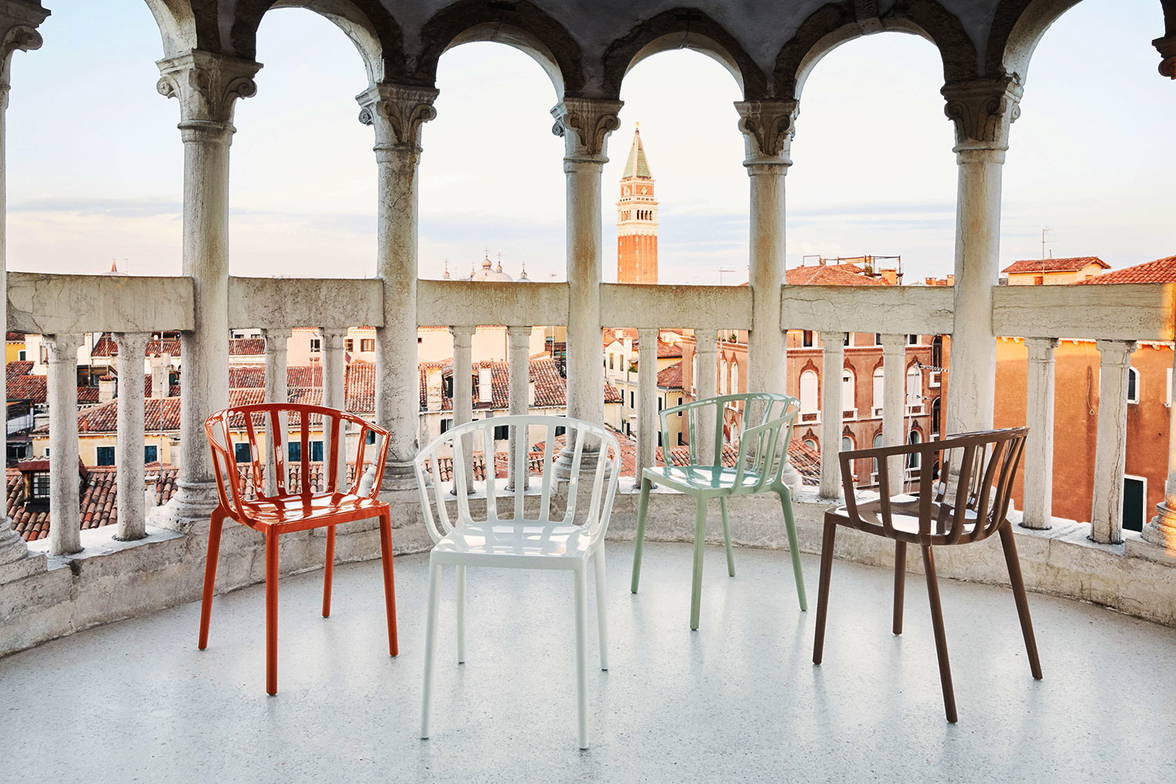 Kartell Venice (2 Chairs) Sage Green
