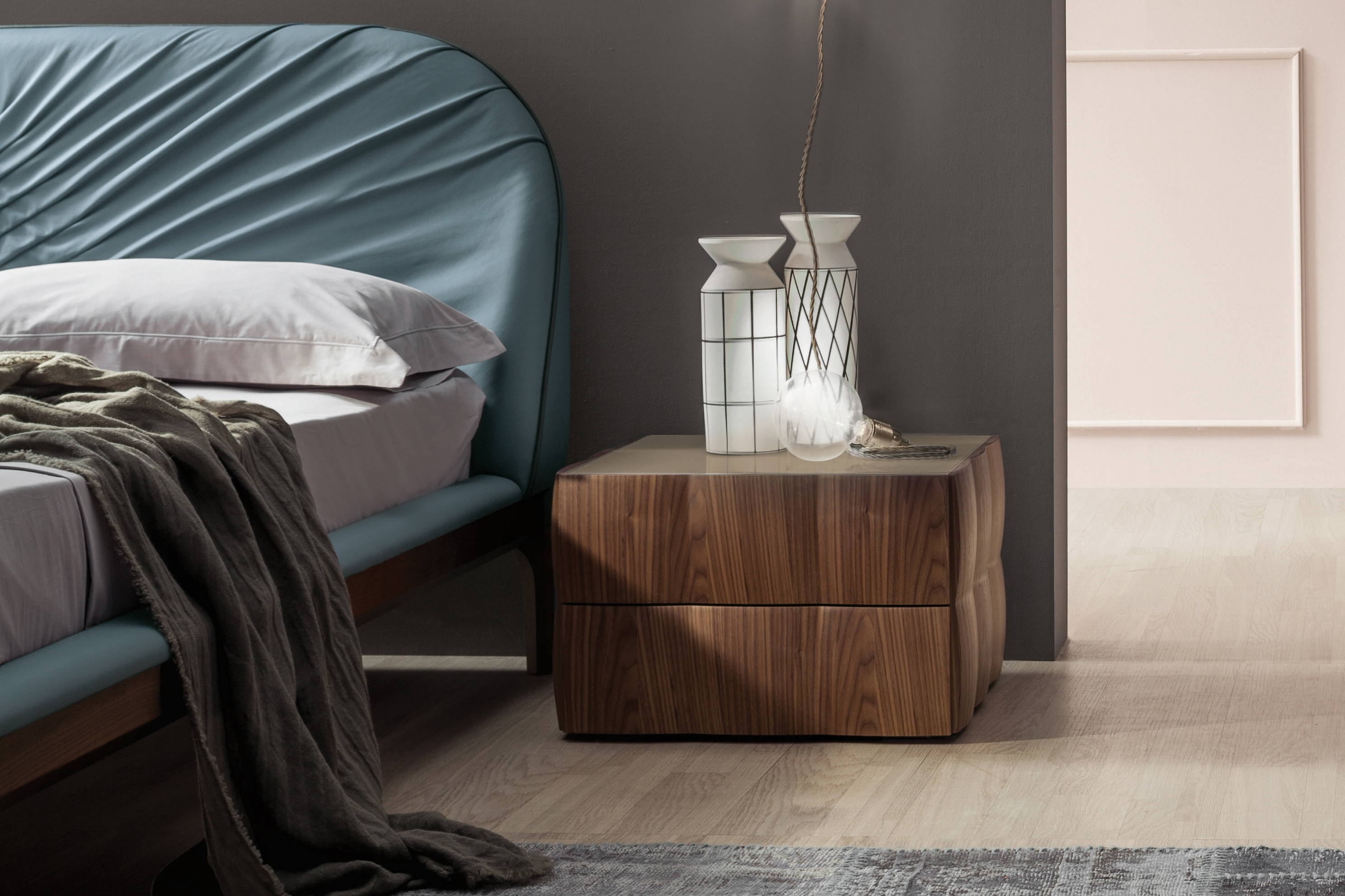 Venice Night Wood Nightstand