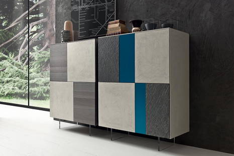 Verona I-modulART DR312E cupboard and Verona I-modulART DR302E cupboard by Presotto