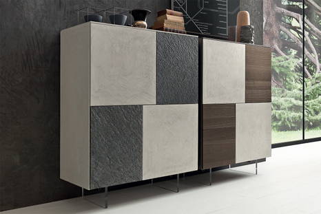 Verona I-modulART DR303 cupboards with Acrylic Transparent legs