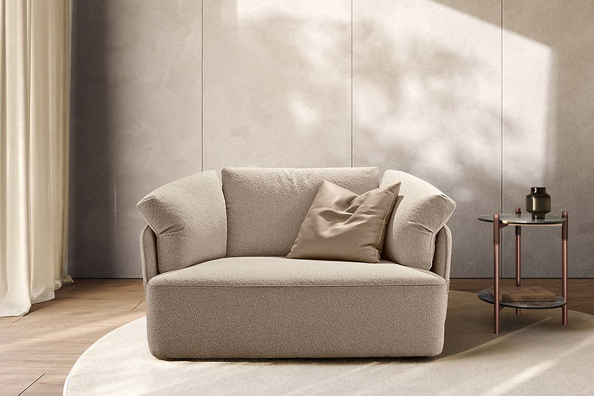 The Veronica Swivel Armchair with the Cruise end table. The Veronica Swivel Armchair with the Cruise end table.