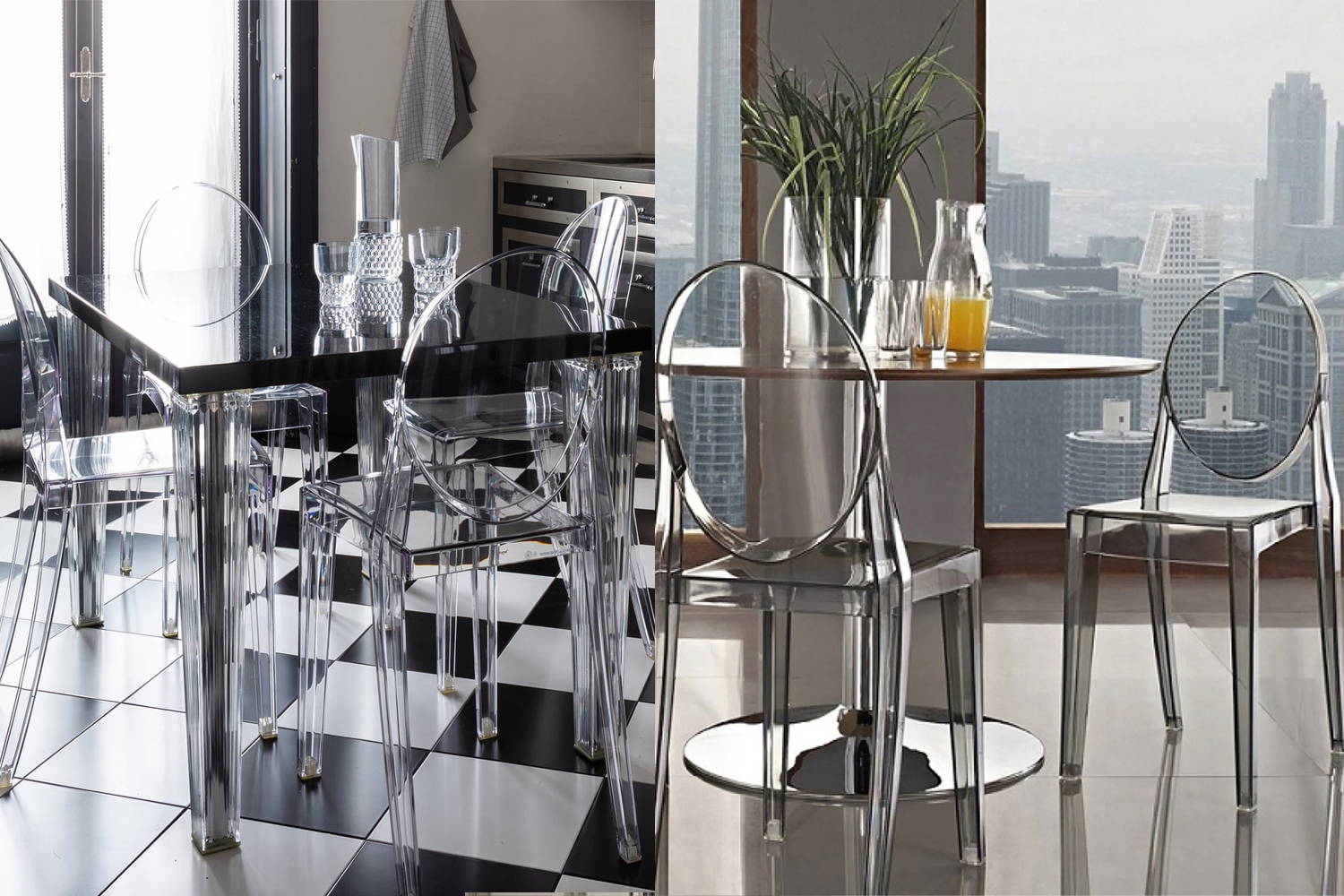 Victoria Ghost Dining Chair (Set of 2) Quickship by Kartell | room