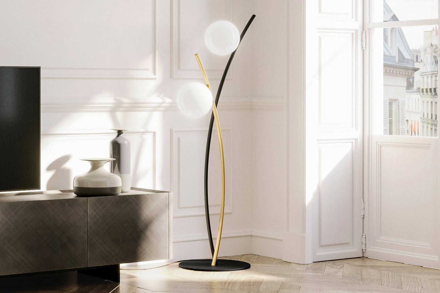 Vida floor lamp designed by Moom for eforma