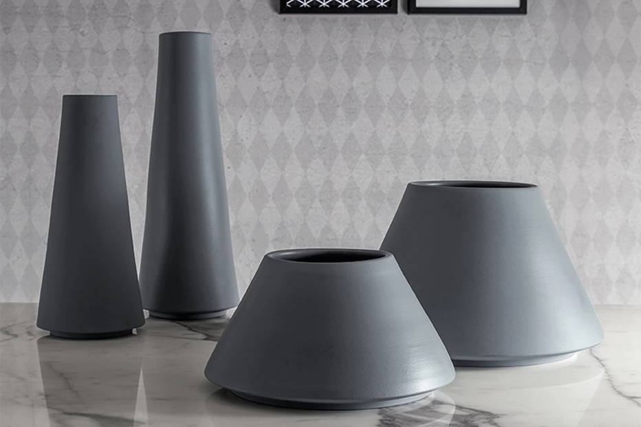 Vulcano vases by Tonin Casa