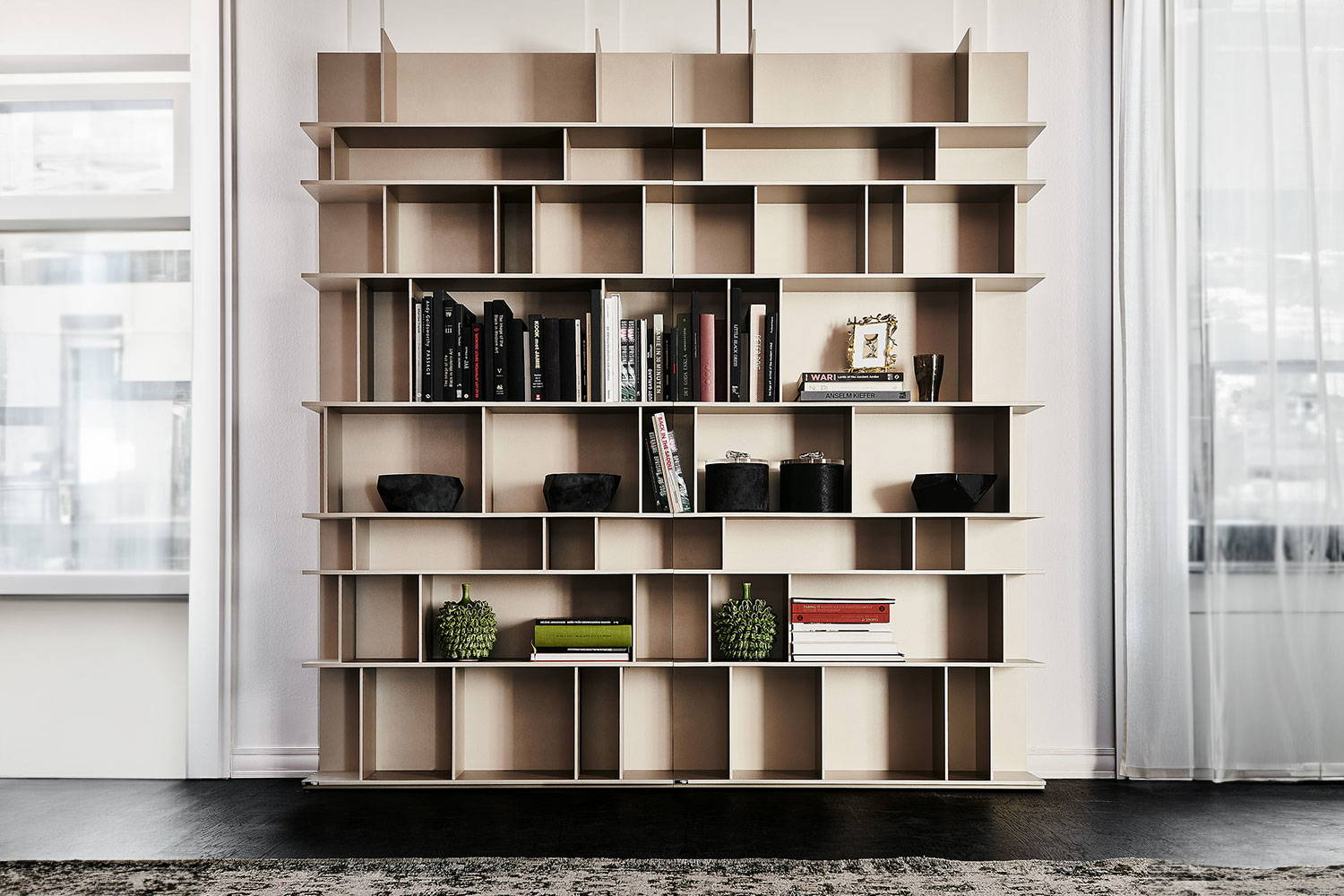 Wally modular bookcase by Cattelan Italia
