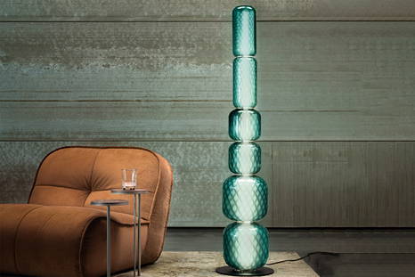 Wanted Floor Lamp with Sting Wood End Tables and Spencer Lounge Chair